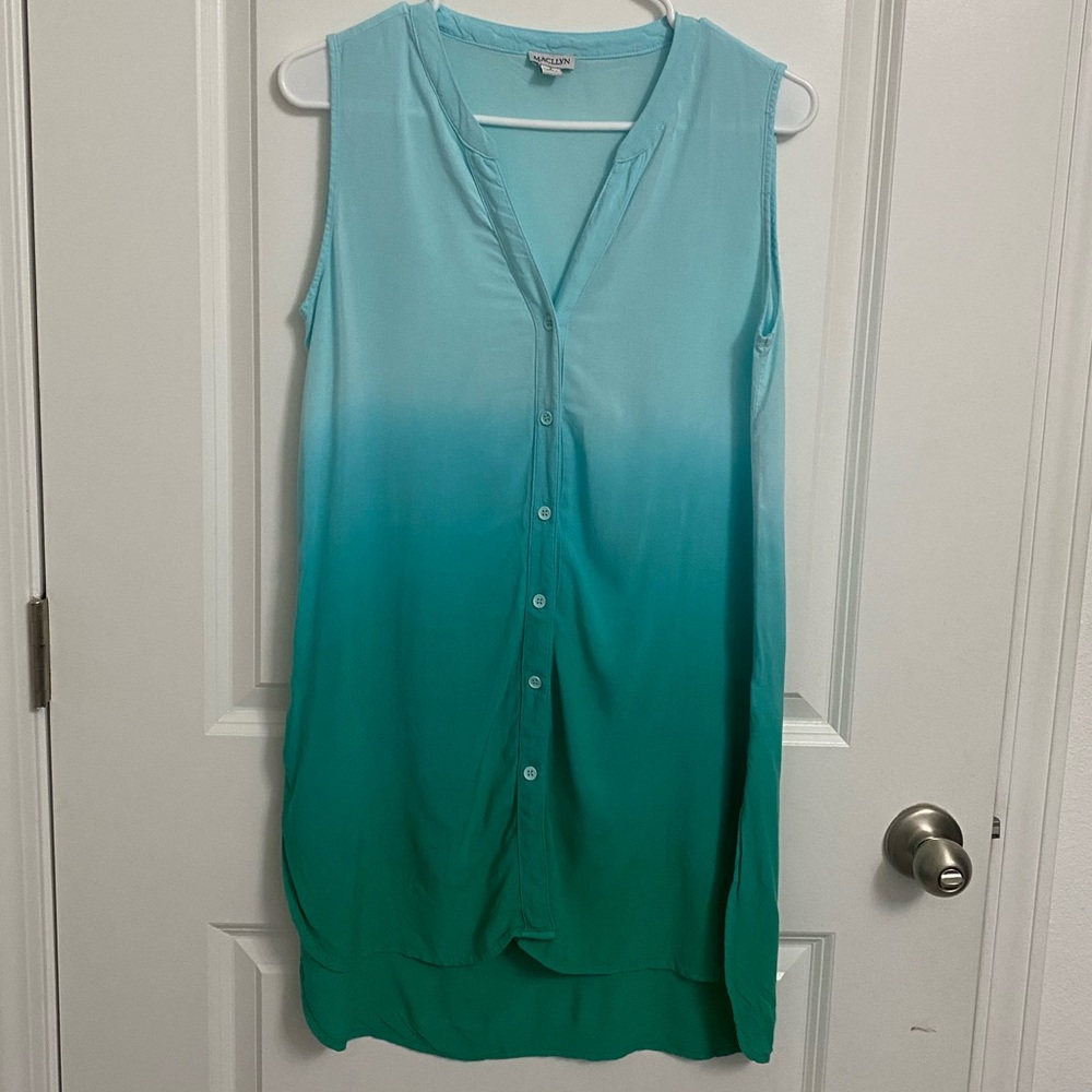 MACLLYN Button Down Tie Dye Tunic S